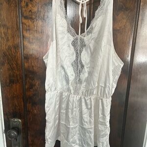 Victoria's Secret White Lace Chemise